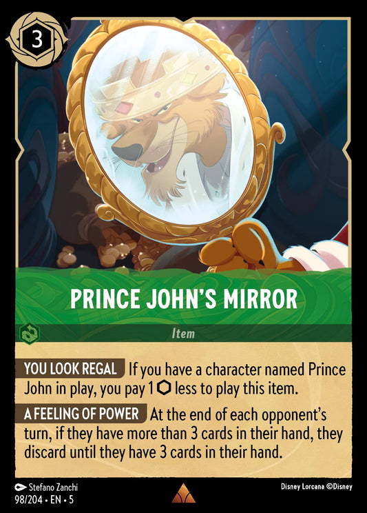 Prince John's Mirror - Rare Lorcana Card