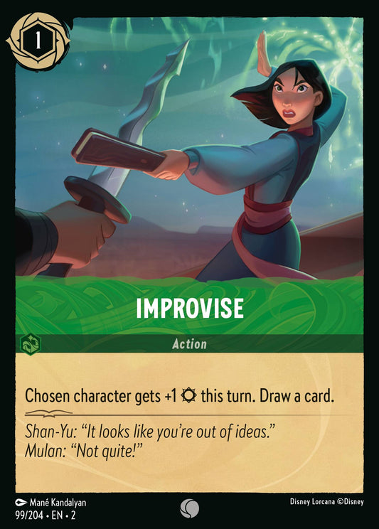Improvise - Common Lorcana Card