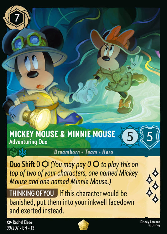 Mickey Mouse & Minnie Mouse - Adventuring Duo - Disney Lorcana