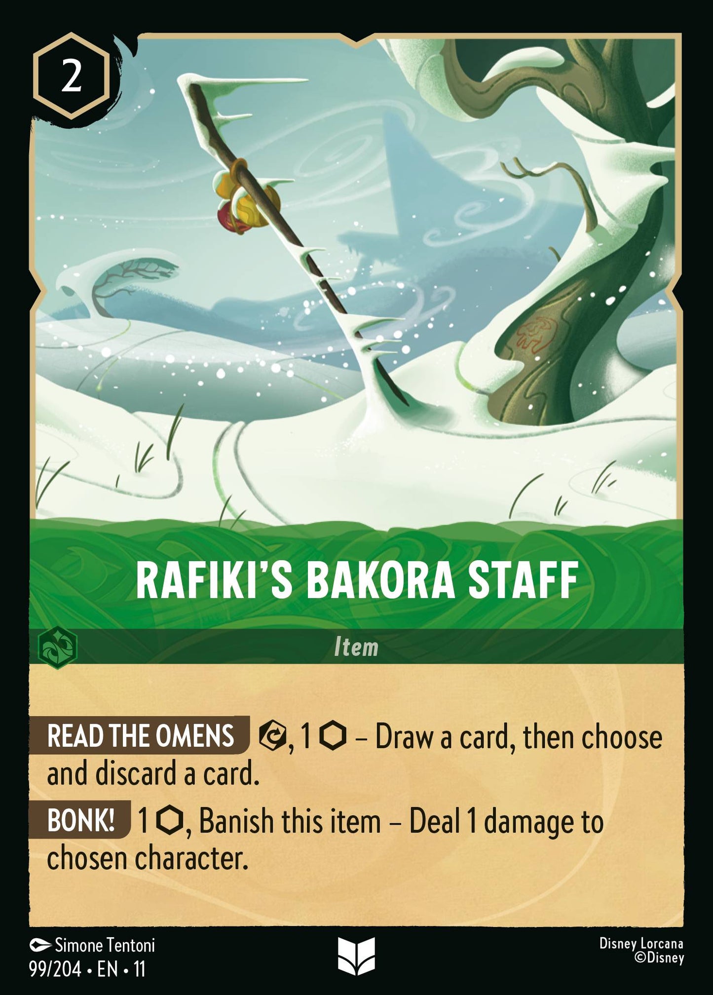 Rafiki's Bakora Staff - Uncommon Lorcana Card
