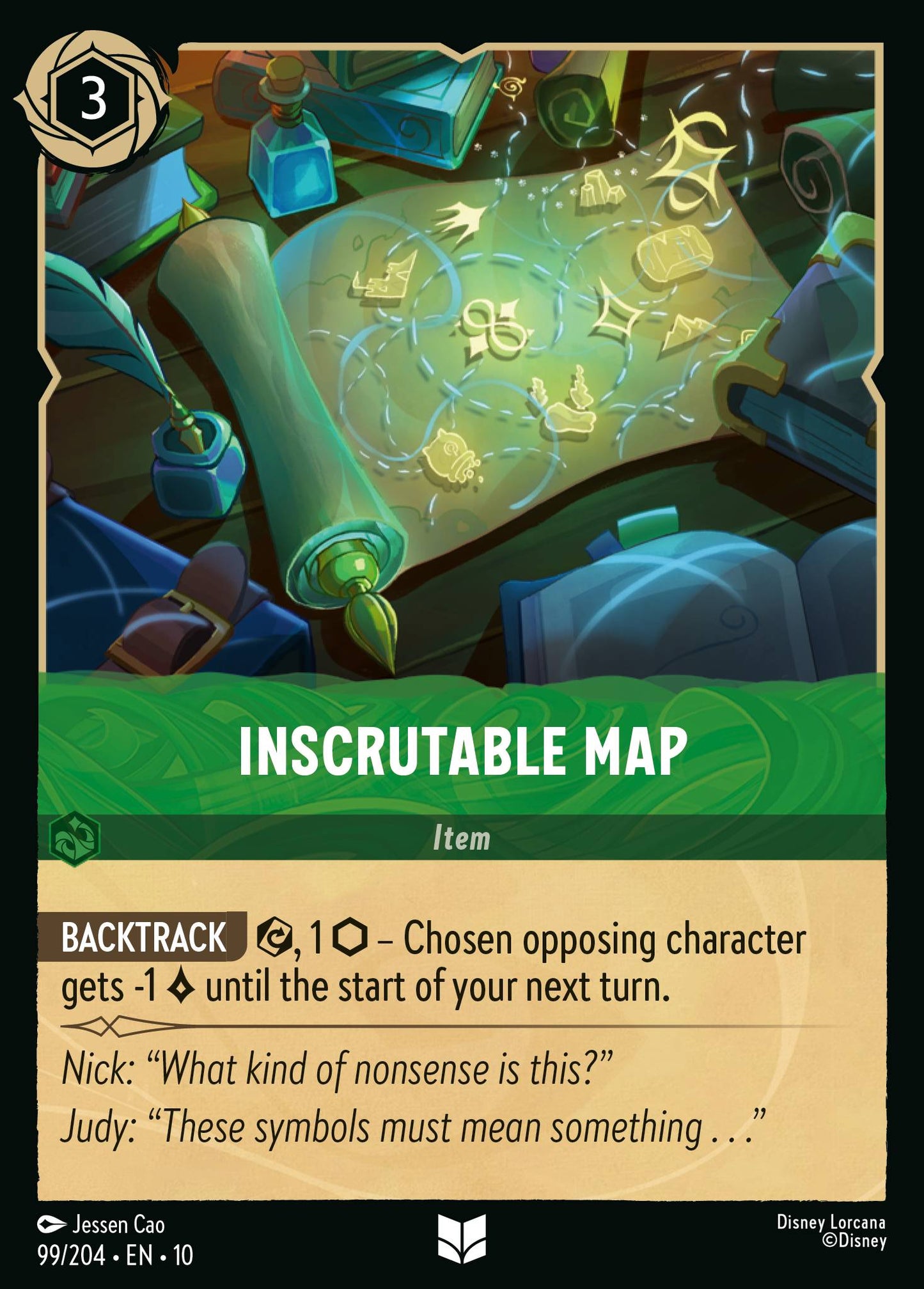 Inscrutable Map - Uncommon Lorcana Card