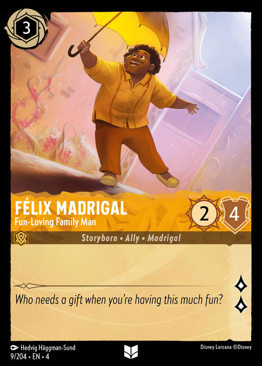 Felix Madrigal - Fun-Loving Family Man - Disney Lorcana Card