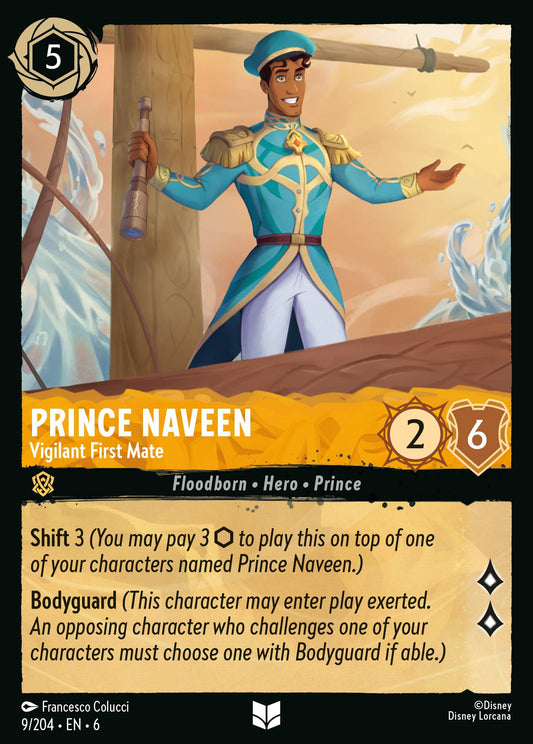 Prince Naveen - Vigilant First Mate - Uncommon Lorcana Card