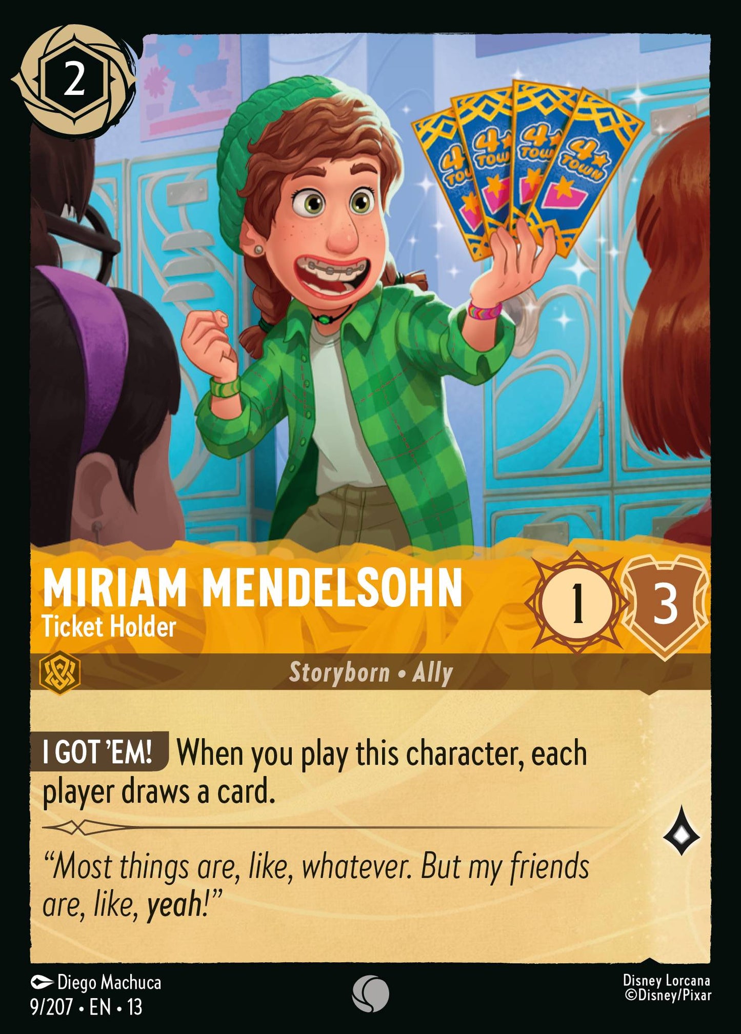 Miriam Mendelsohn - Ticket Holder - Common Lorcana Card