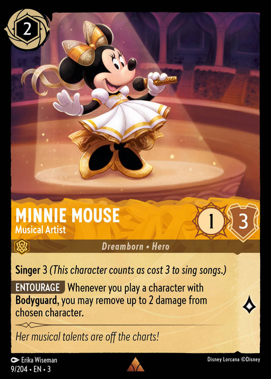 Minnie Mouse - Musical Artist - Rare Lorcana Card