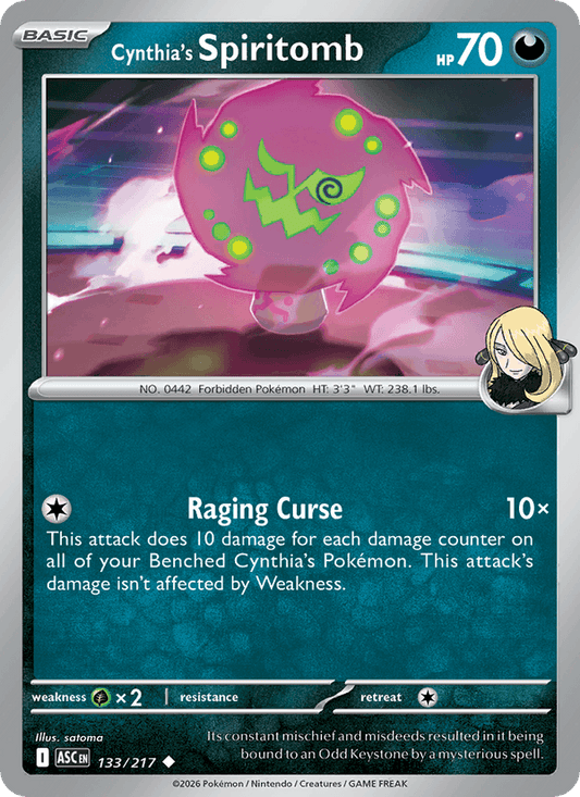 Cynthia's Spiritomb - 133/217 (Energy Symbol Pattern)