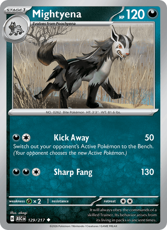 Mightyena - 129/217 (Energy Symbol Pattern)