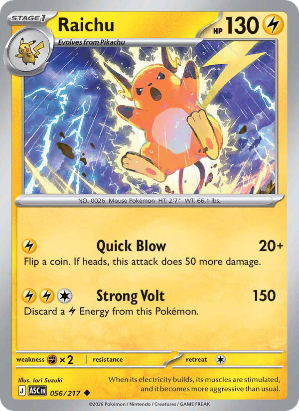 Raichu (Energy Symbol Pattern)