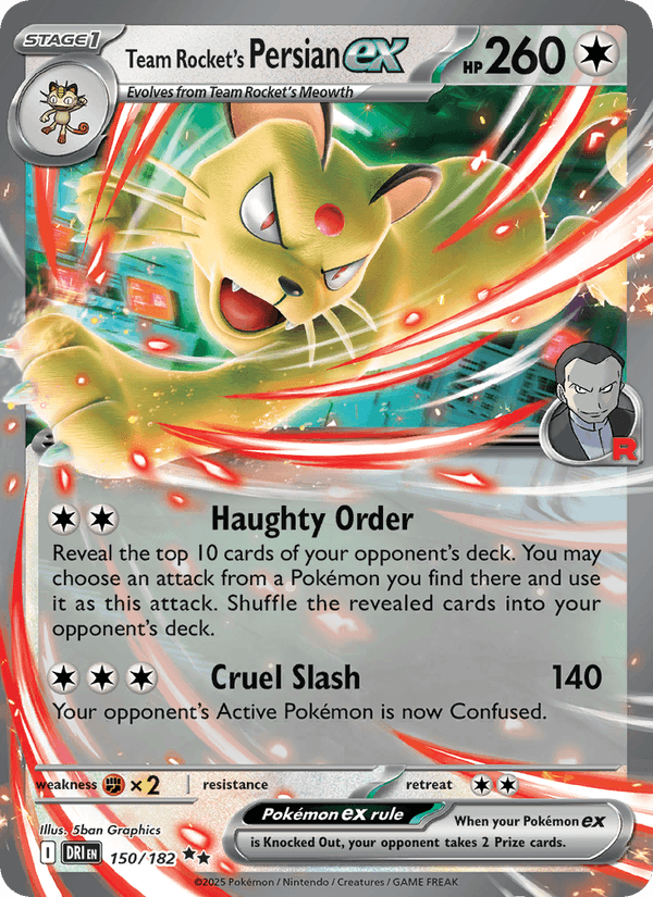 Team Rocket's Persian ex - 150/182