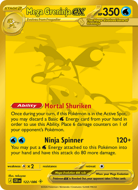 Mega Greninja ex - 122/086