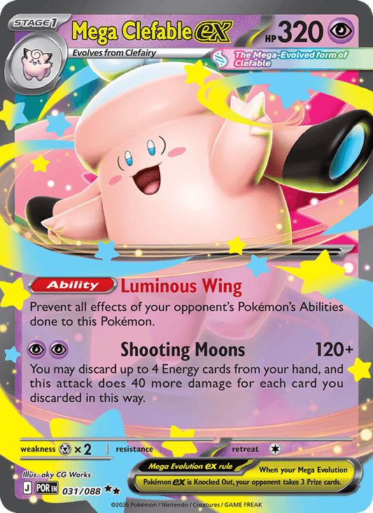 Mega Clefable ex - 031/088