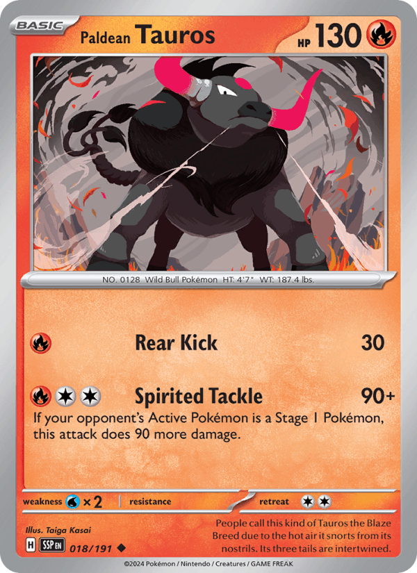 Paldean Tauros - 018/191