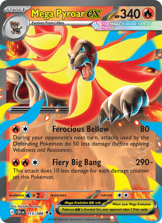 Mega Pyroar ex - 015/086