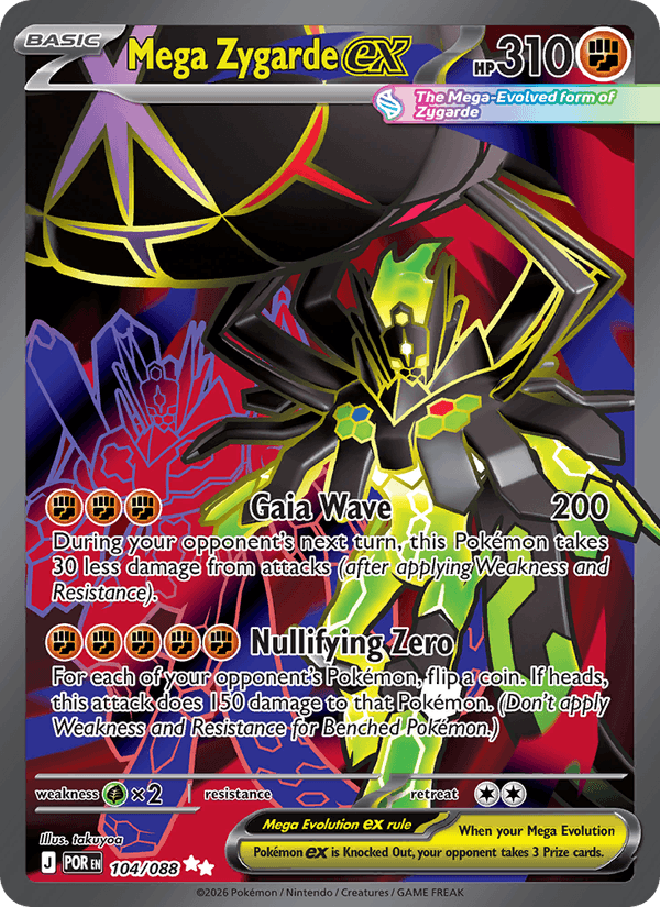Mega Zygarde ex - 104/088