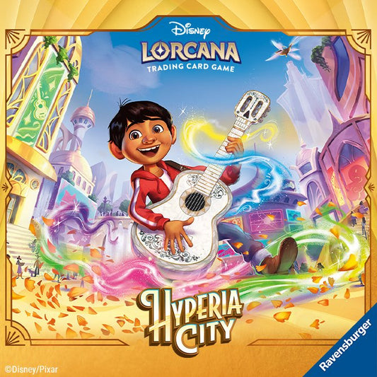 Hyperia City Puzzle Insert — Disney Lorcana Hyperia City key art